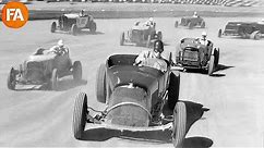 Car Racing in the 1940s - Vintage Footage