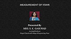 Microwave VSWR measurement