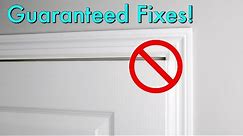 How To Fix a Sagging Door that's Rubbing or Won't Close!!!