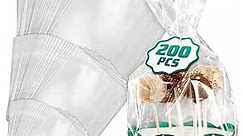 200Pcs Heat Shrink Wrap Bags - 3 Sizes (4x6), (8x10), (10x12) Shoe Shrink Wrap Bags Clear Bag Bath Bomb Supplies Soap Shrink Wrap Bags - Clear Bags for Packaging DIY Candles, Jars, Cookies, Soap