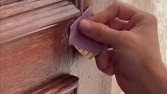 HOW-TO: Stain & Seal an Exterior Door, such as this front door that has to endure Gulf Coast hurricanes and Texas extreme heat! #homediy #homerenovation #tipsandtricks #howto #handyman #diy #staining #lacquer
