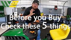 5 Things to Check Before Bringing Home a NEW mower