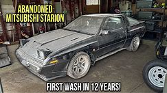 First Wash In 12 Years: ABANDONED Mitsubishi Starion! Car Detailing Restoration