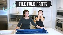 How To File Fold Pants