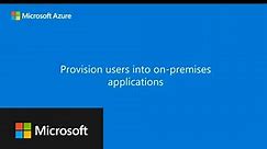 Microsoft Entra on-premises application identity provisioning architecture