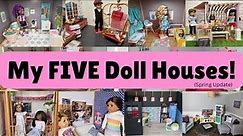 My FIVE American Girl Doll Houses - Spring 2024