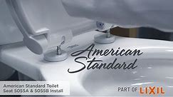 How to Install a Toilet Seat: 5055A & 5055B Models by American Standard