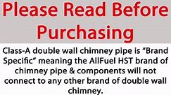ALLFUEL HST 8 in. x 3 in. Single to Double Wall Chimney Pipe Adaptor BL.EV.RB-SHT8ADP-P