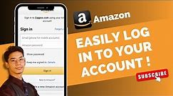 How to Login to Amazon Account !