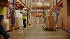 Retail Warehouse Full Shelves Goods Cardboard Stock Footage Video (100% Royalty-free) 1060923340 | Shutterstock