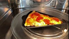 PIE-POD™ - Double Decker - Reusable Pizza Crisper and Pizza Storage Crisper Pan Heats to Over 400'F in the Microwave Oven!