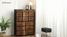 Enhomee Tall Dresser For Bedroom-Fabric Drawers-2023