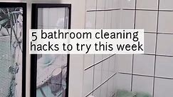 5 bathroom cleaning hacks to try this week #bathroomcleaning #cleaningmode #cleaninghacks #cleaningmotivation #homehacks #cleantok #hinching #cleanwithme #speedyclean #toiletcleaning #homeinspo #hometips #tanyahomeinspo #instaclean | tanyahomeinspo