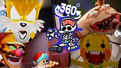 FNF 360° Game Over Screen Compilation (Tails, Peppa.exe, Bunzo Bunny)