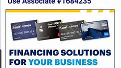 Build your Small Business Credit with the Lowes American Express card, use it anywhere Amex is accep