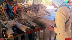 wood cutting in indian saw mill | wood working Bandsaw mill projects