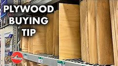 Plywood Buying Tip