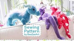 How to Sew a Shoulder Dragon Plush From My Pattern (Or Simplicity 8715)