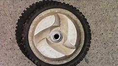 Repair don't replace your worn lawn mower wheel