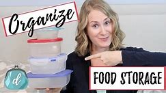 How to organize food storage containers