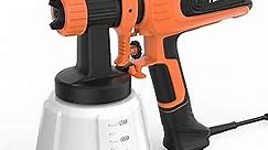 Paint Sprayer 1200ML Container/4 Nozzles/3 Patterns, HVLP Electric Spray Paint Gun, Easy to Clean, Paint Sprayers for Home Interior and Exterior/Fence/Cabinets/Furniture/Walls/Ceiling