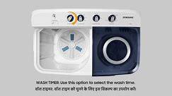 How to install your Samsung Semi-Automatic washing machine