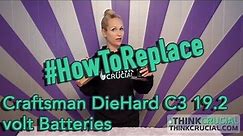 Replace Your Craftsman DieHard C3 19.2 volt NiCd 3300mAh Batteries