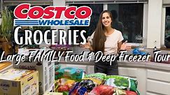 BIG COSTCO GROCERY HAUL For my Large Family | Deep Freezer Tour