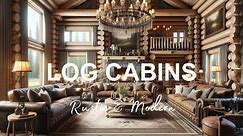 Log Cabin Homes Interiors and Design Ideas || Rustic Forest Retreats Inspiration
