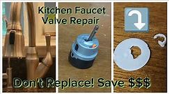 Delta kitchen faucet valve repair / replace