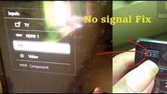 No signal in HDMI Satellite input so switch to HDMI 1 input in sony bravia tv