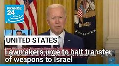 Pelosi joins call for Biden to stop transfer of US weapons to Israel • FRANCE 24 English
