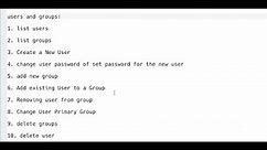 Users and Groups in Linux : Create, List, Add, Edit, Assign, and Delete