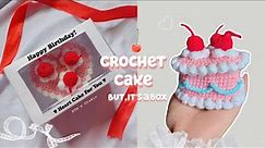 ♡ Crochet Heart-Shaped Cake Box Tutorial | Cute and fun ♡