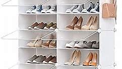 Shoe Storage,32 Pairs Shoe Rack Organizer for Closet Shoe Cabinet with Door Shoe Shelves for Closet,Entryway,Hallway,Bedroom