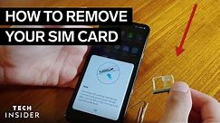 How To Remove Your SIM Card