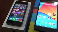 Nexus 5 vs iPhone 5s - Display Comparison