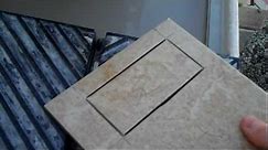 How to cut a hole in the middle of a tile