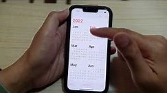 iPhone 13/13 Pro: How to Change Calendar View to Day/Week/Month/Year