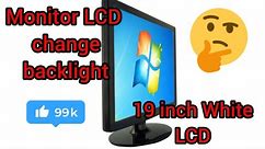 LCD tv 19 inch white# LCD to led bake lite# change##reparing#problem# shaheen#electronics 🤔🤔