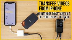 How to transfer videos from iPhone to external SSD, PC or Mac | Inc ProRes | 4 methods compared