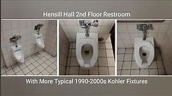 Hensill Hall 2nd Floor Restroom With More Typical 1990-2000s Kohler Fixtures.