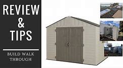 🏠Home Depot 8x10 Shed Review and Build Tips Keter vinyl plastic Storage Video: Maxim Kingsley