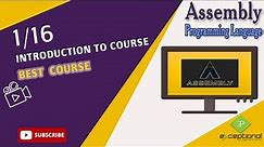 Introduction to Assembly Course | Assembly Language Programming Tutorial in MASM Part 1/16