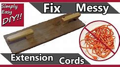 DIY: Extension cord holder