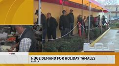 East LA's hotspot, Tamales Lilianas, is bustling as customers line up for their holiday food traditi