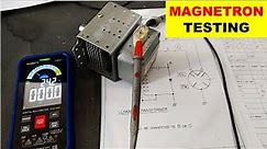 {873} how to test magnetron in microwave oven
