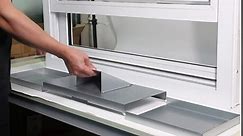 Galvanized Steel Dryer Window Vent for 4" Dryer Vent Hose, Fit 16" - 25" Vertical Sliding Window Adjustable, Easy Venting