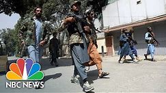 Watch: Heavily Armed Taliban Fighters patrol Kabul streets
