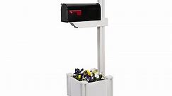 Zippity Outdoor Products White Vinyl Drive-In Metal Stake Mount Mailbox Post Lowes.com